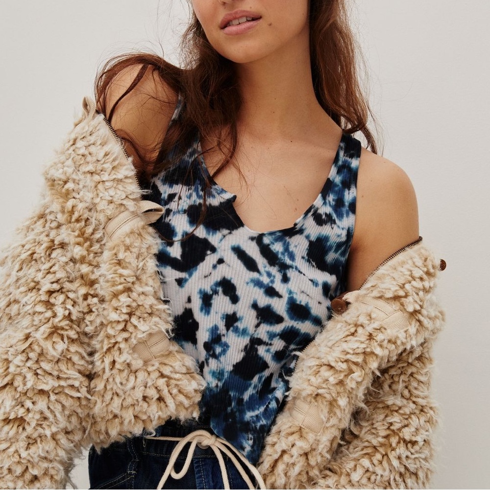 Anthropologie tie dye tank top